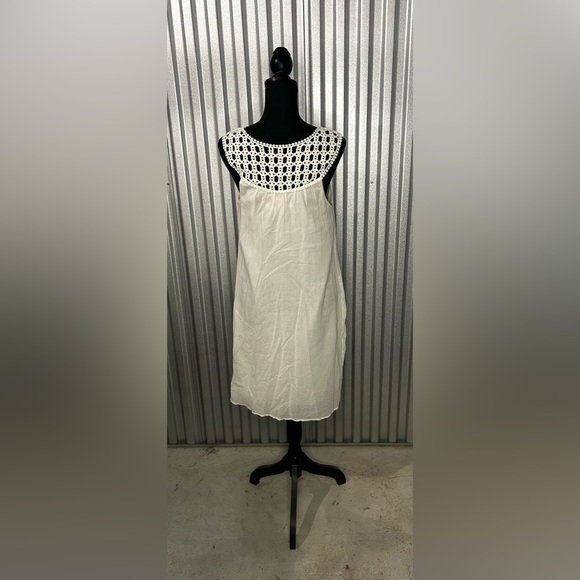 Women’s Lilly Pulitzer White Sleeveless Cotton Blend Midi Dress Designer Size 8 - Picture 2 of 4